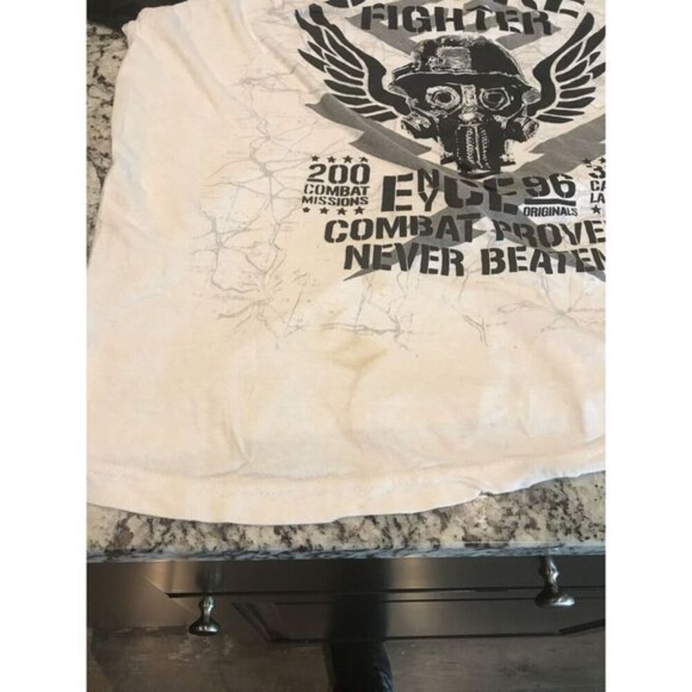 Strike Fighter Combat Proven Never Beaten T-shirt 4x Vintage!! Velvet Print - Picture 9 of 11